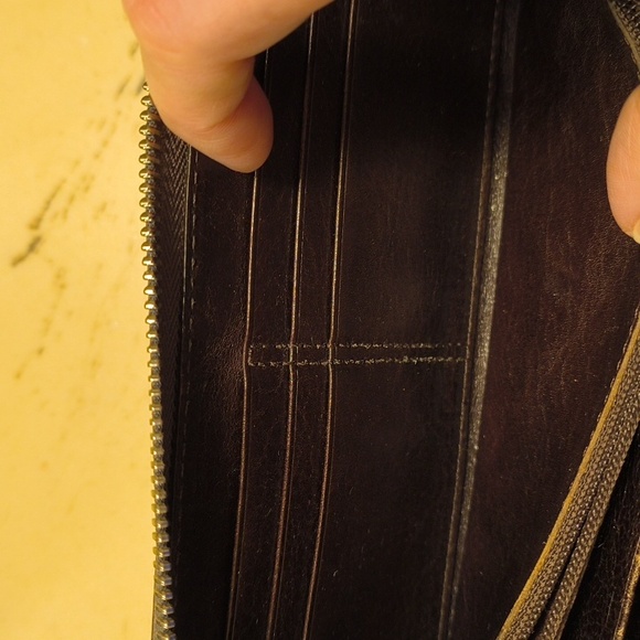 Zip Around Metallic Coach Wallet - Picture 10 of 10